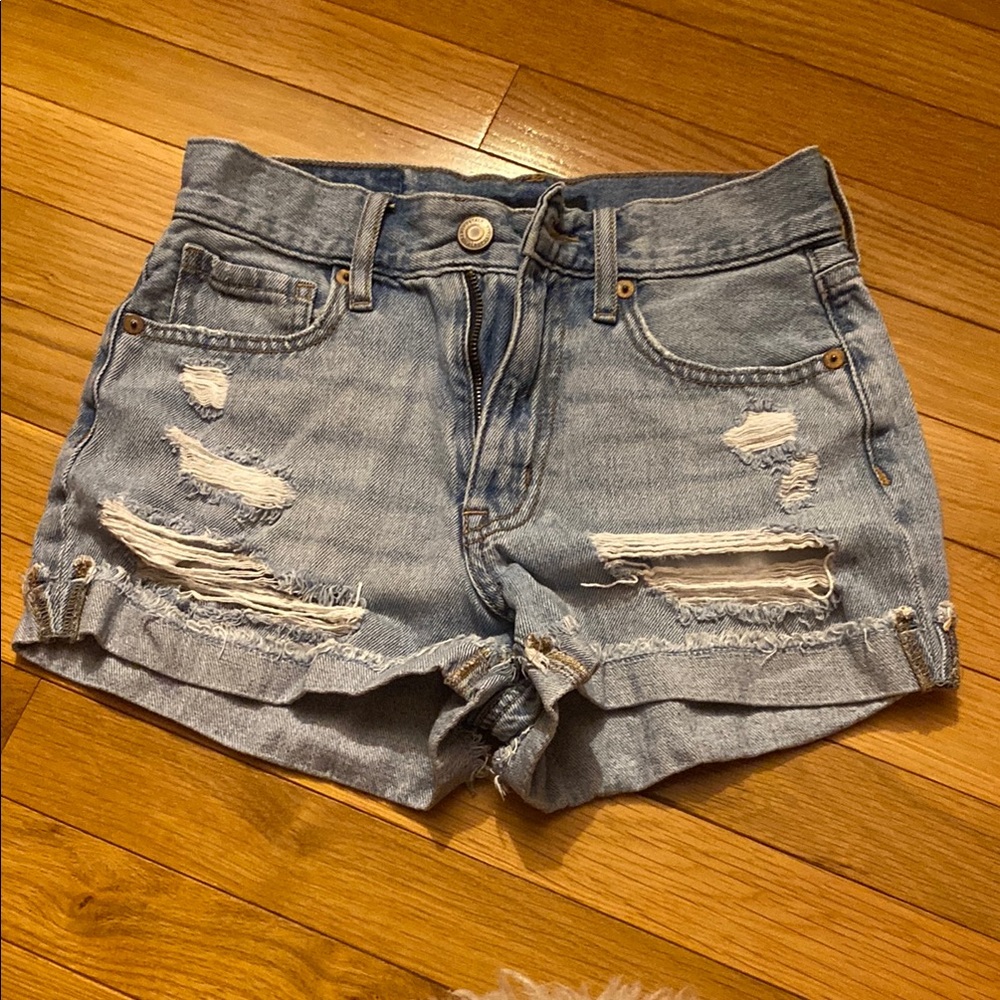Distressed Denim Women's Shorts